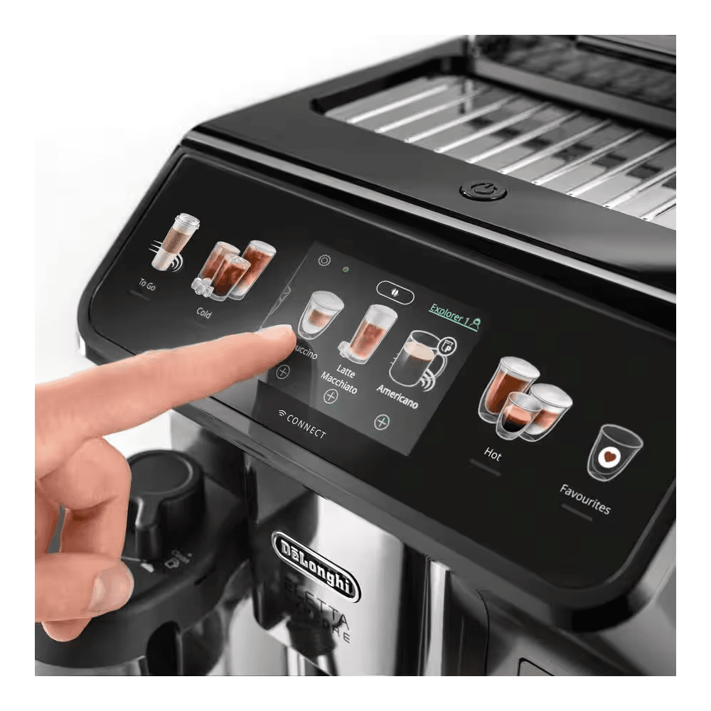 ყავის აპარატი DeLonghi ECAM450.86.T Eletta, 1450W, 1.8L, Coffee Machine, Titanium