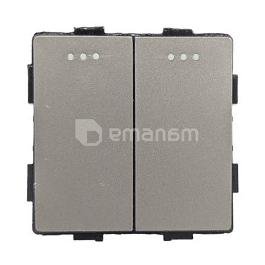 ჩამრთველი Socket Style 2 მექანიკური ორიანი 2G-2W ნაცრისფერი