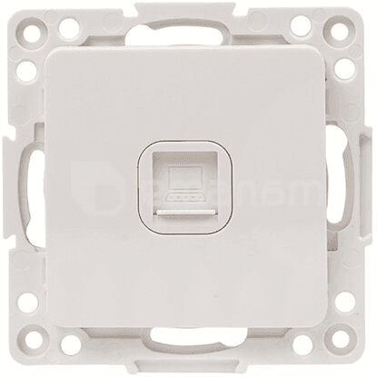 როზეტი EKF RJ45 7.4x7.4 ჩარჩოს გარეშე