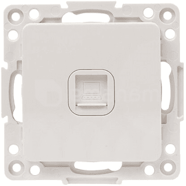 როზეტი EKF RJ45 7.4x7.4 ჩარჩოს გარეშე