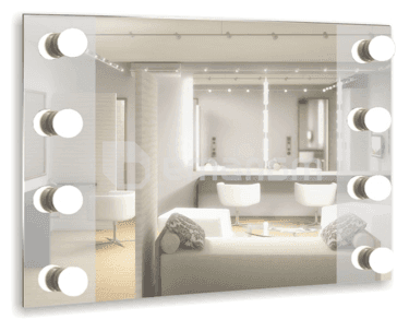 მაკიაჟის სარკე Silver Mirrors Merlin 800x600 მმ