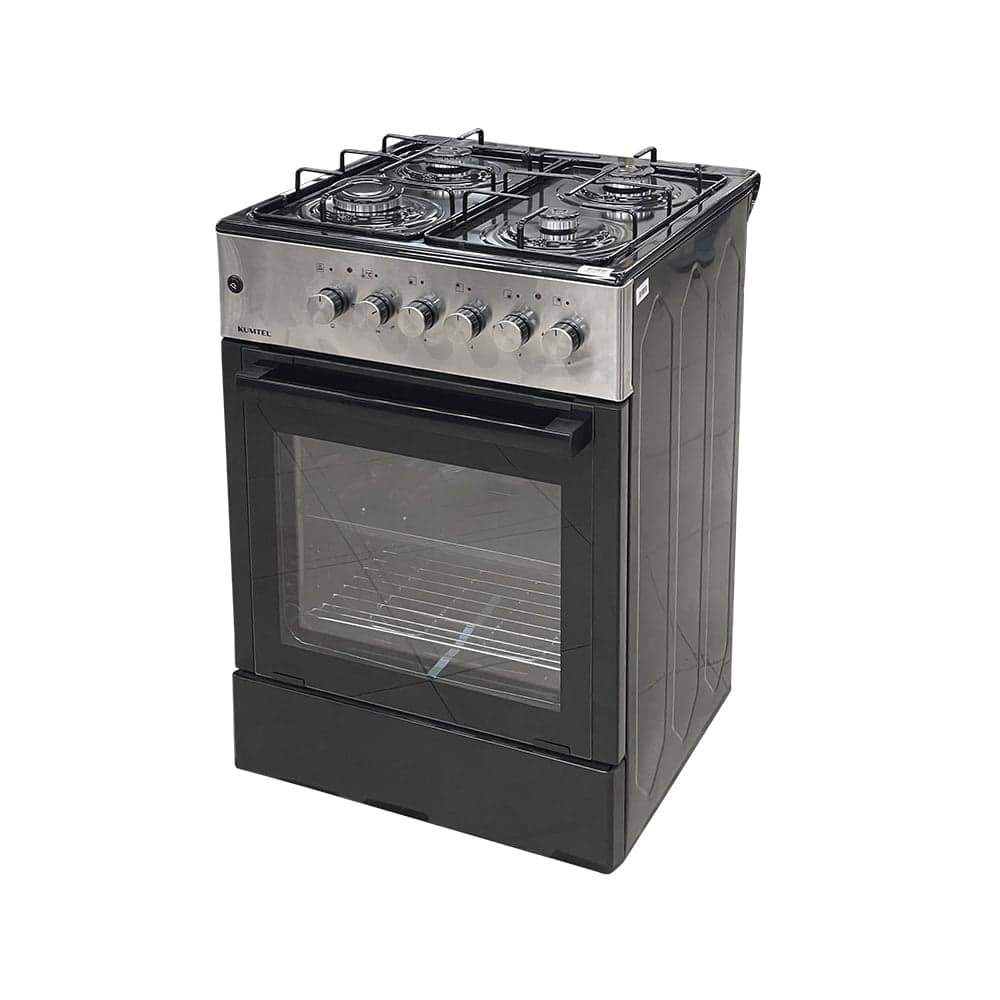 გაზქურა KUMTEL LF662S-40F INOX/BLACK
