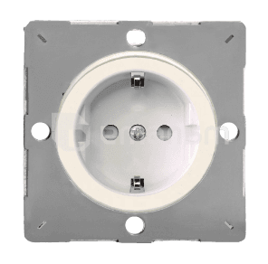 როზეტი Varilight EG5FWY.MW Schuko დამიწებით მქრქალი თეთრი