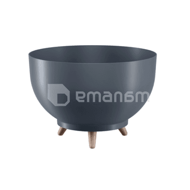 საყვავილე ქოთანი ფეხებით FORM PLASTIC Bowl Satina  40 ანტრაციტი