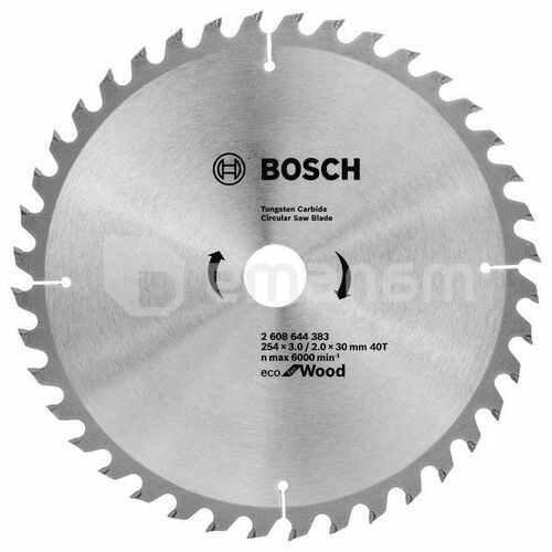 ხერხის დისკი Bosch ECO WO 254X30-40T