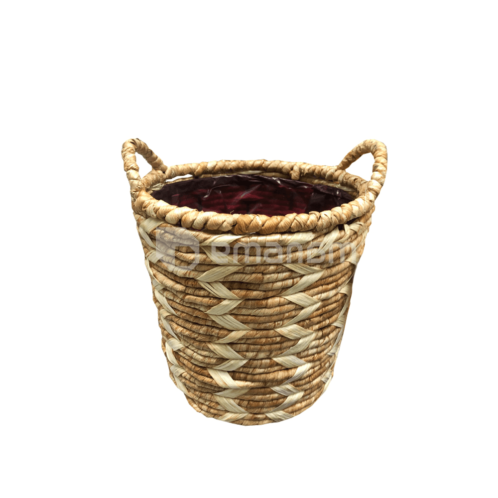 ქოთანი მოწნული Mega Collections ZigZag Potato Basket White D22H21