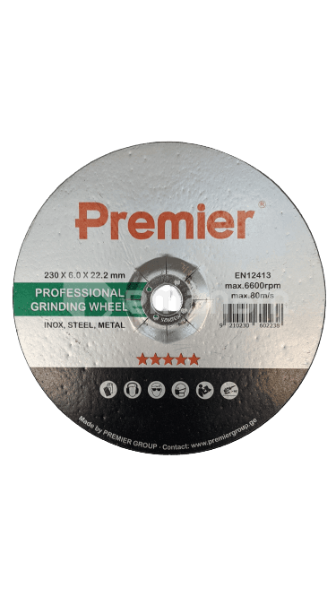 ლითონის საპრიალებელი დისკო  Premier 230 x 6.0 x 22 მმ.