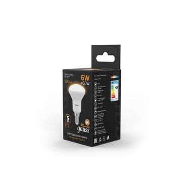 LED ნათურა R50 6W E14 3000K el - 63116 gauss