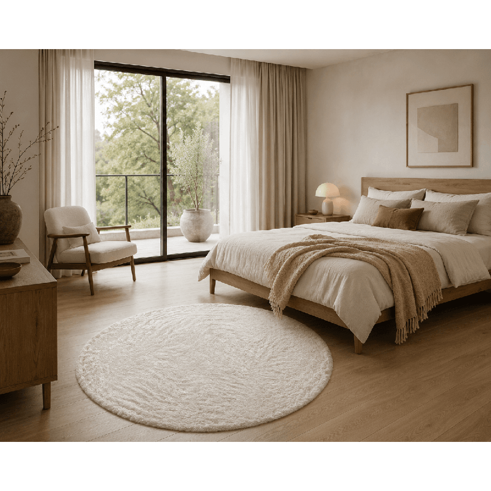 ხალიჩა Heaven Ivory R 160x160 სმ თეთრი
