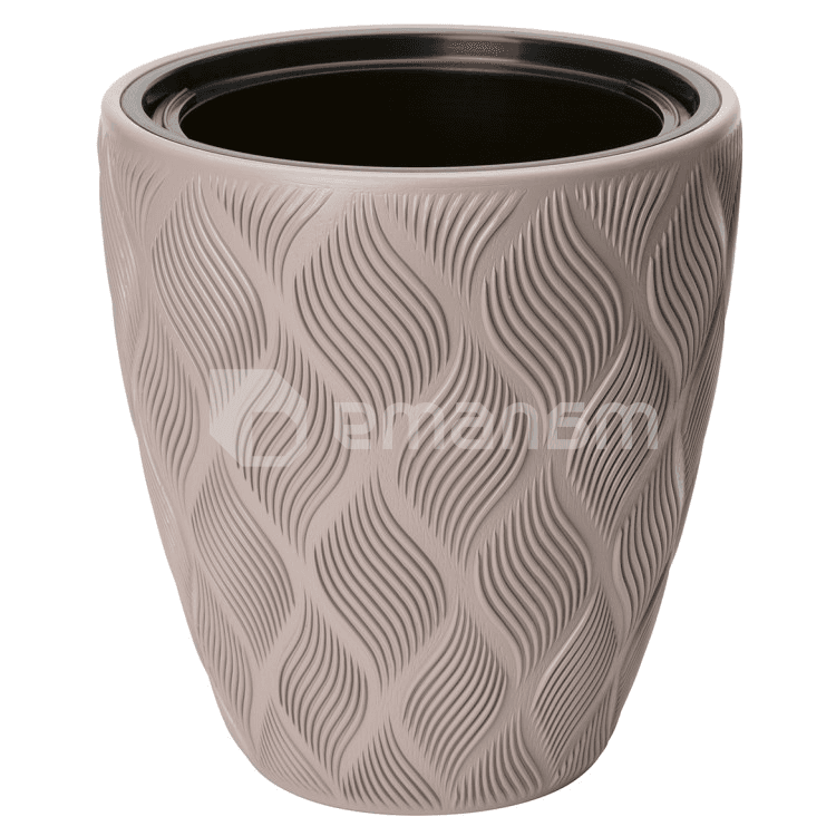 ქოთანი ყვავილის FORM PLASTIC Flow 40 taupe 4710-051