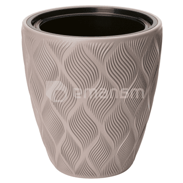 ქოთანი ყვავილის FORM PLASTIC Flow 40 taupe 4710-051
