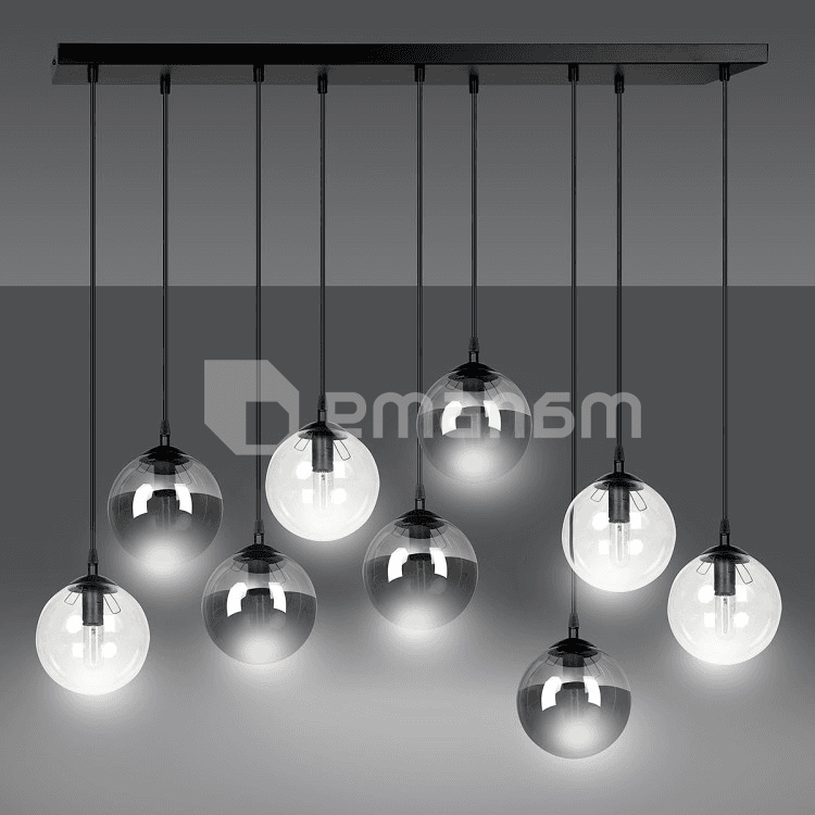 საკიდი EMIBIG Cosmo 9 E14 9x MAX 40W შავი მიქსი 2