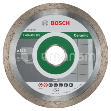 ალმასის დისკი კერამიკისთვის Bosch Standard for Ceramic 125x22.23 მმ