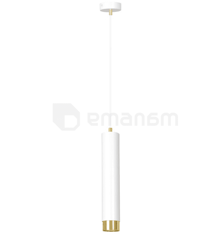 საკიდი EMIBIG Kibo 1 GU10 1x MAX 30W თეთრი ოქროსფერი