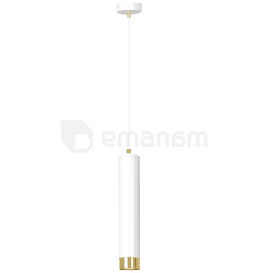 საკიდი EMIBIG Kibo 1 GU10 1x MAX 30W თეთრი ოქროსფერი