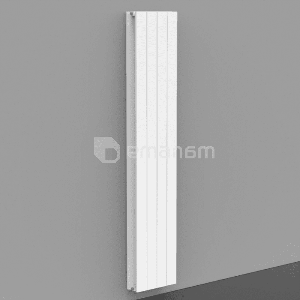 ალუმინის დეკორატიული რადიატორი Ridea Plisset white 6 სექცია