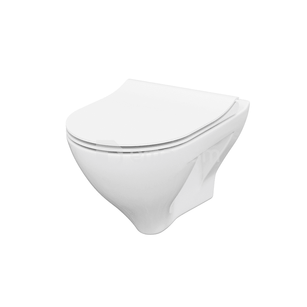 დასაკიდი უნიტაზი თავსაფრით Cersanit B291 MILLE CLEAN ON White