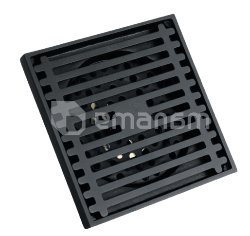 ტრაპი აბაზანისათვის BAIYI BFD-214 10x10 Black (თითბერის)
