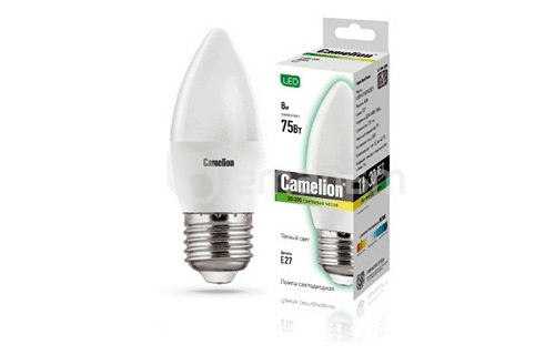 ნათურა ლედ Camelion LED LED8-C35/830/E27 8W