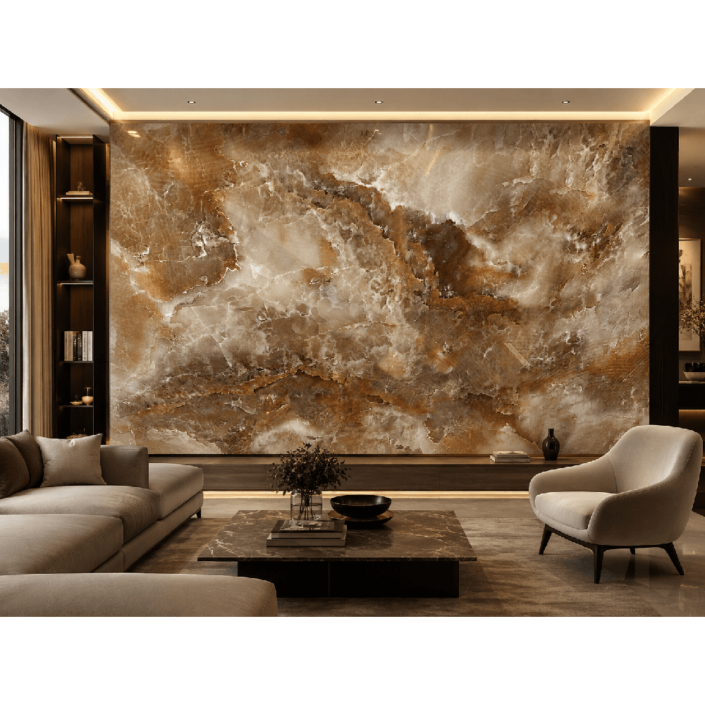კერამოგრანიტი Ceroq ETILIA BROWN POLISHED 60x120 სმ ყავისფერი