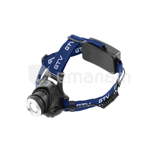 ფანარი თავზე გასაკეთებელი GTV LED 2 AAA 6W 350lm 6400K 275m IP44 შავი