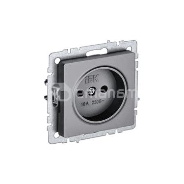 როზეტი IEK BRITE 10A RS10-1-0-BrS ჩარჩოს გარეშე