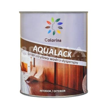 ლაქი AQUALACK  (პრიალა) 0,75 ლტ COLORINA