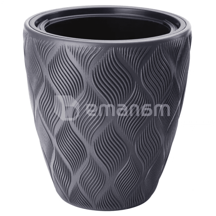 ქოთანი ყვავავილის Flow Slim 40 anthracite 4730-014