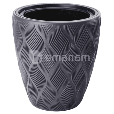 ქოთანი ყვავავილის Flow Slim 40 anthracite 4730-014