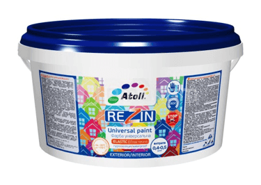 უნივერსალური საღებავი ATOLL Rezin SF-16 ჰიდროიზოლაციური RAL-9003 თეთრი 2,6 კგ
