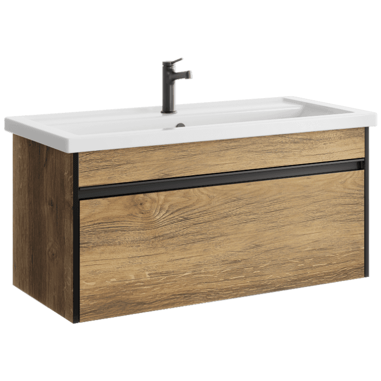 აბაზანის ტუმბო ხელსაბანით Aqwella Urban URB0110DB 101.5x50.5x46.5სმ