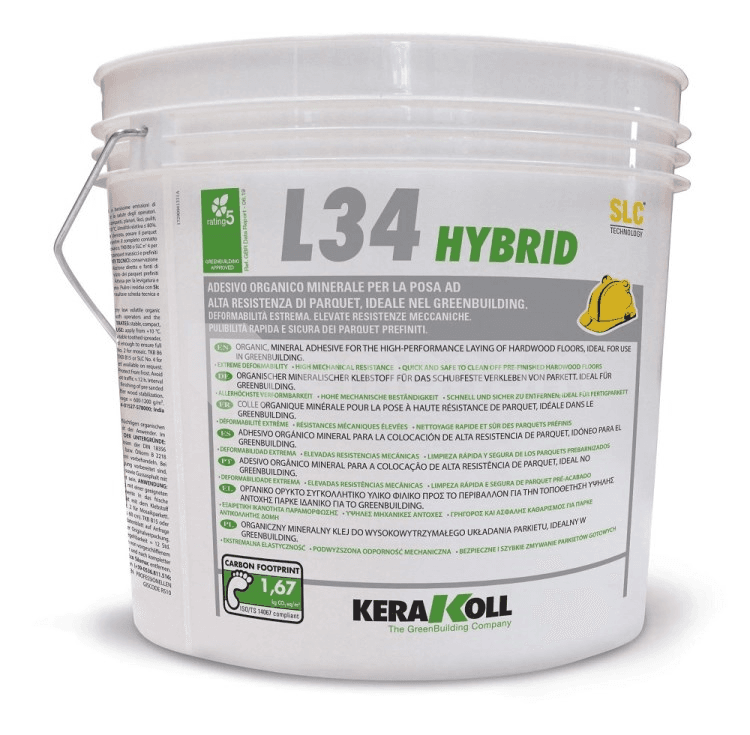 წებო პარკეტისთვის ერთკომპონენტიანი Kerakoll Hybrid L34 16 კგ
