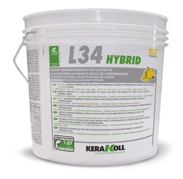 წებო პარკეტისთვის ერთკომპონენტიანი Kerakoll Hybrid L34 16 კგ