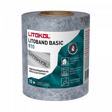 ჰიდროიზოლაციის ლენტი LitoBand Basic R10 10მ