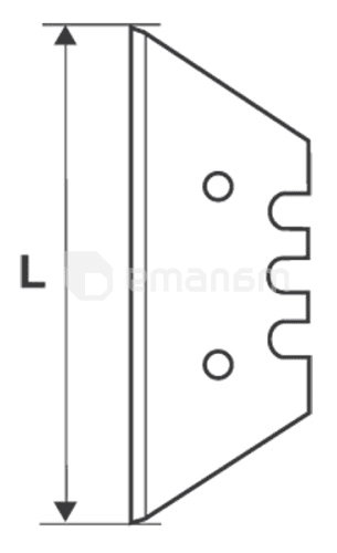 პირი უნივერსალური დანის ტრაპეციული Topmaster 370123 10 ც