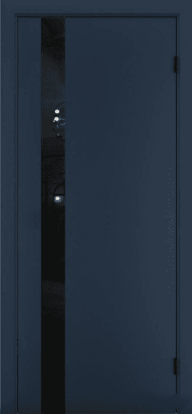 კარის ბლოკი Terminus Solid 802 Sapfir №802 შუშა - Planilak შავი 38x800x2150 mm