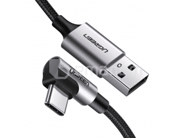 კაბელი USB Ugreen USB A to USB TypeC 90° 1.5 მ