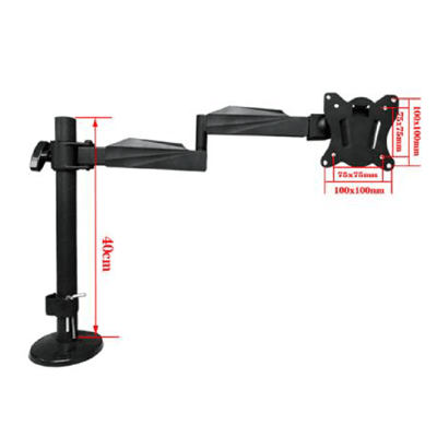 მონიტორის საკიდი Allscreen MB1427H, 14"-17", Monitor Mount, Black
