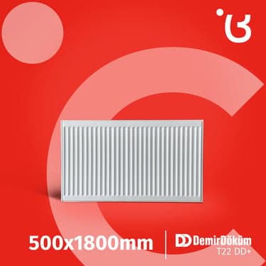 ფოლადის პანელური რადიატორი 500X1800 T22  25 DD +