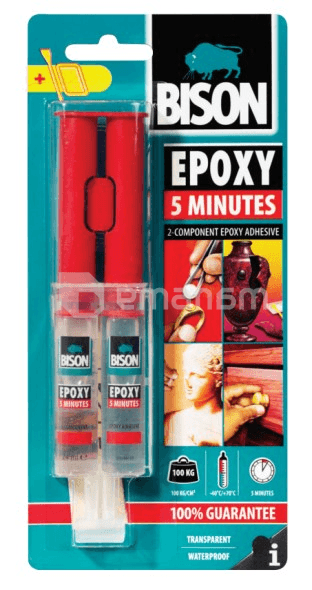 ეპოქსიდის წებო Bison Epoxy 5 Minutes 24 მლ