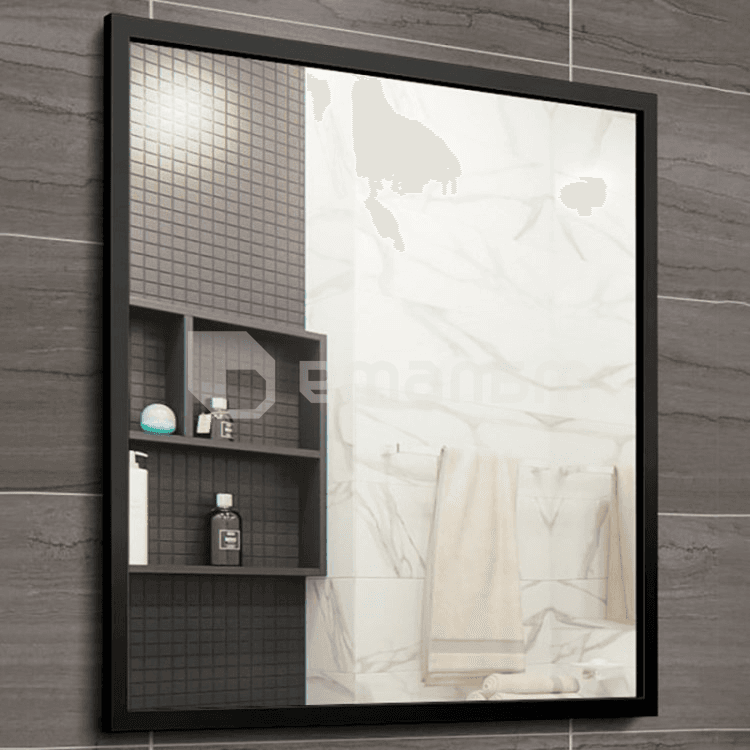 სარკე Silver Mirrors Harlem 600x600 მმ  ლითონის ჩარჩოთი