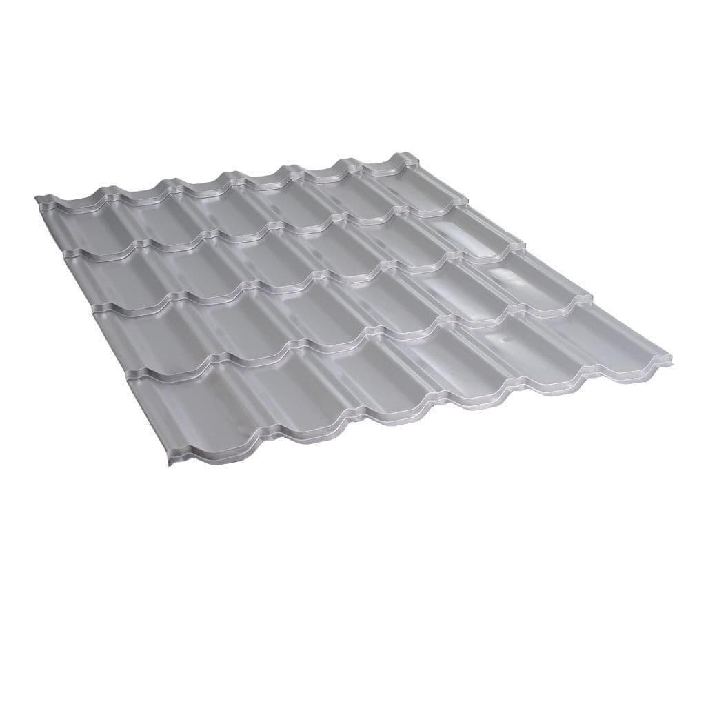 მეტალოკრამიტი ფერადი თუნუქის სახურავი 0.4X1200 პრიალა RAL9006 NOVA