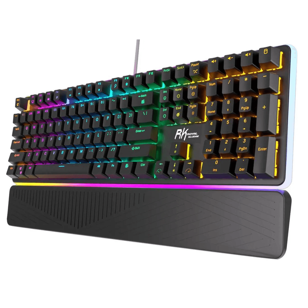 კლავიატურა Royal Kludge RK918 Mechanical Keyboard, Blue switch, Wired, USB, Black