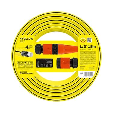 Cellfast სარწყავი მილის კომპლექტი 4 შრიანი 1/2" 15 m