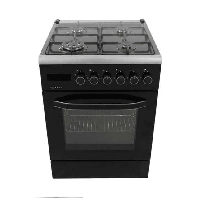 გაზქურა LUXELL LF60-SGF40F Black (DDT)