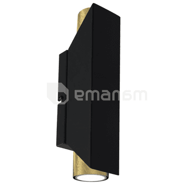 ბრა Luminex 2 Wall შავი თითბერი 3114