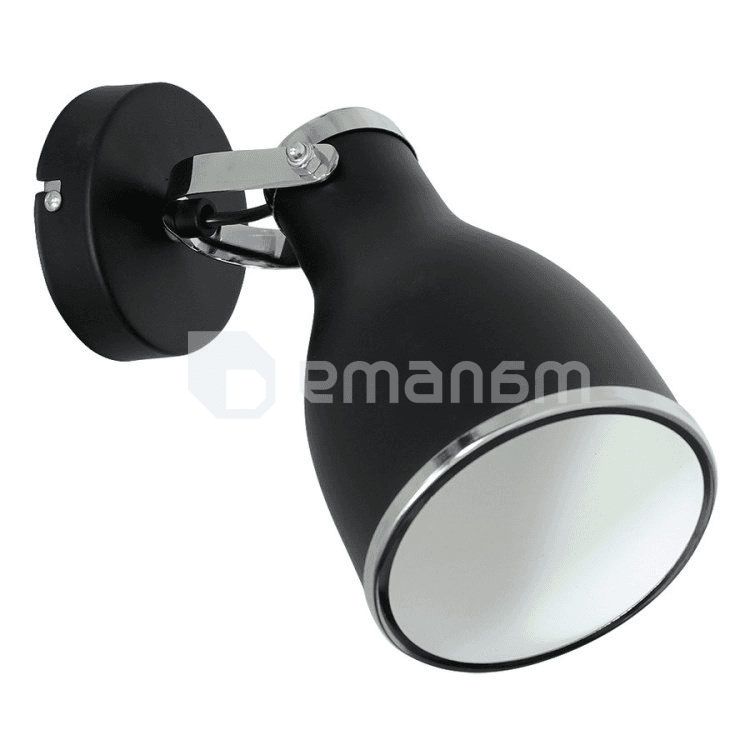 სპოტი Luminex Bjorn 1 Е27 ლითონი შავი ქრომი 7513