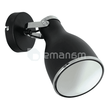 სპოტი Luminex Bjorn 1 Е27 ლითონი შავი ქრომი 7513