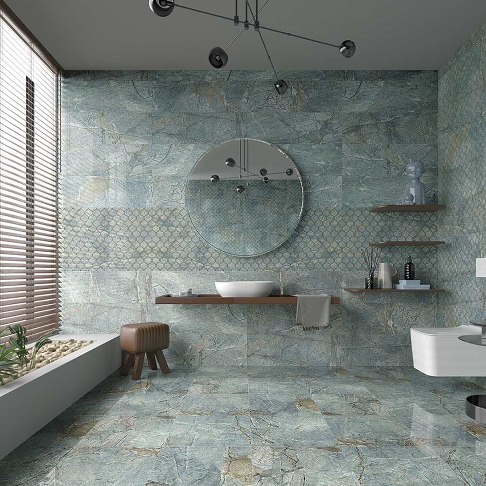 დეკორი Astoria Turquoise Decofon Rec 1 30X90 "Bien"