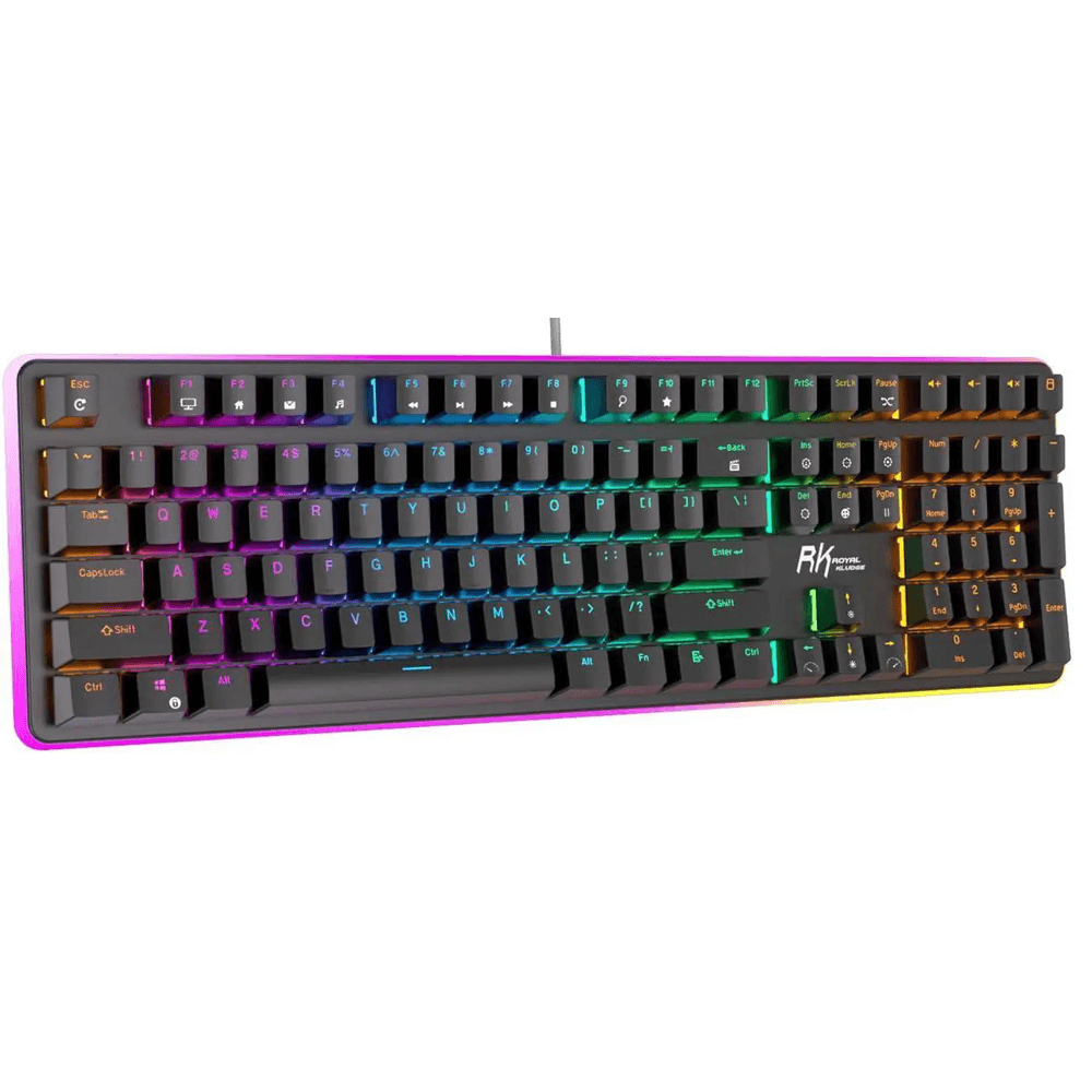 კლავიატურა Royal Kludge RK918 Mechanical Keyboard, Blue switch, Wired, USB, Black